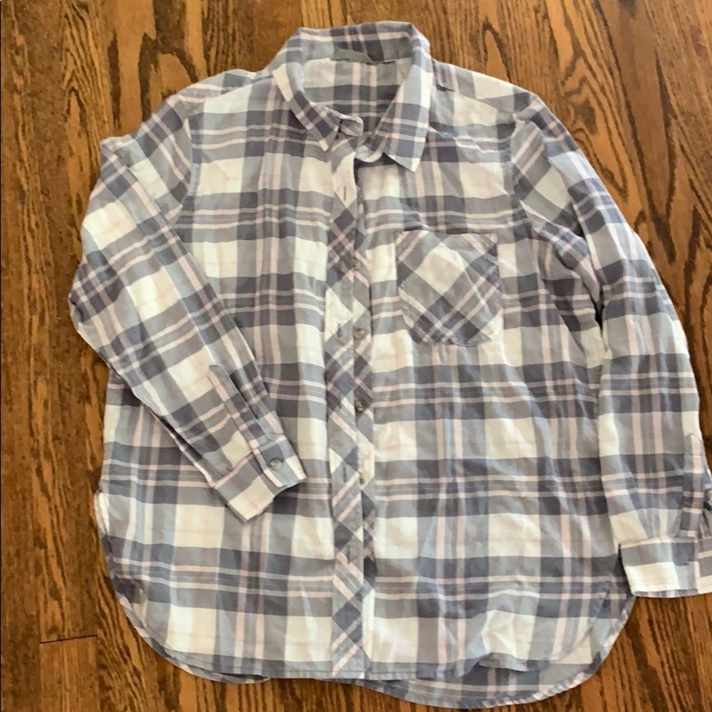 Athleta plaid shirt. Lightweight